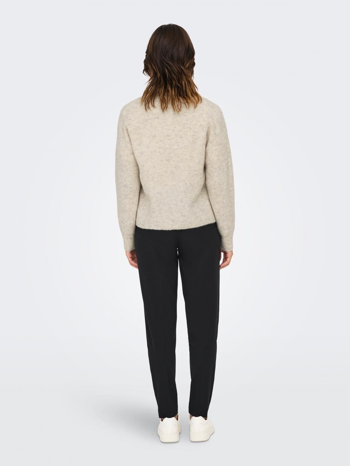 온리 하프집업 하이넥 니트 스웨터 오트밀 15317865_115_1095734 BEIGE / PUMICE STONE - 상세 이미지 3