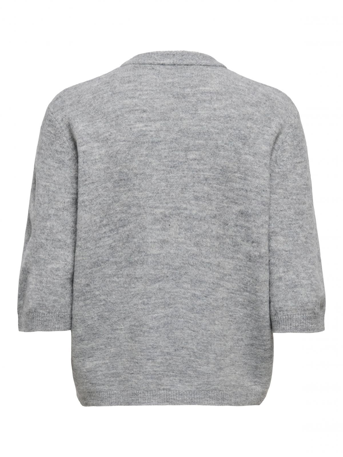 온리 라이트그레이 라운드넥 스트링 카디건 15368990_2382 GREY / MEDIUM GREY MELANGE - 상세 이미지 2