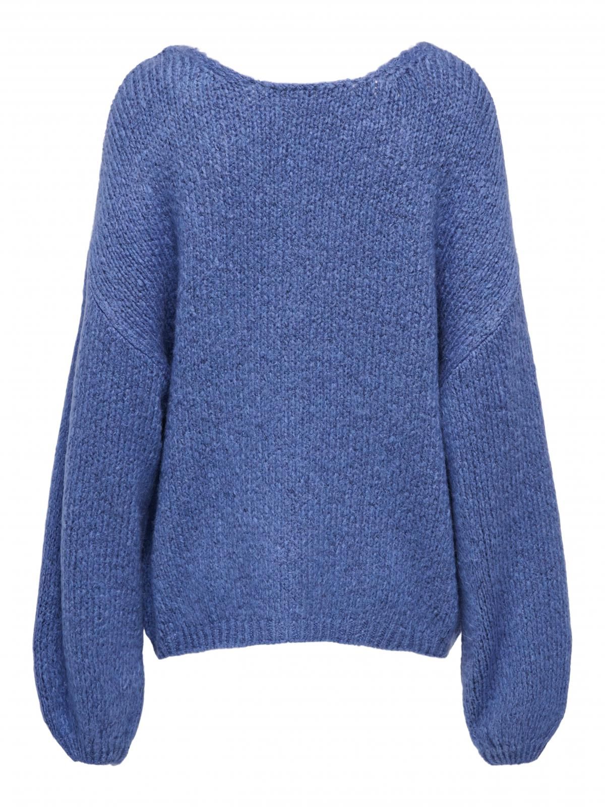 제이디와이 트렌디 브이넥 루즈핏 니트 스웨터 15334709_1186 BLUE / BLEACHED DENIM - 상세 이미지 5