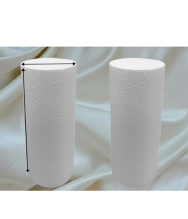 원기둥 원통 스티로폼 돌상 백일상 꾸미기 지름 12cm x 28, 2개 - 상품 이미지