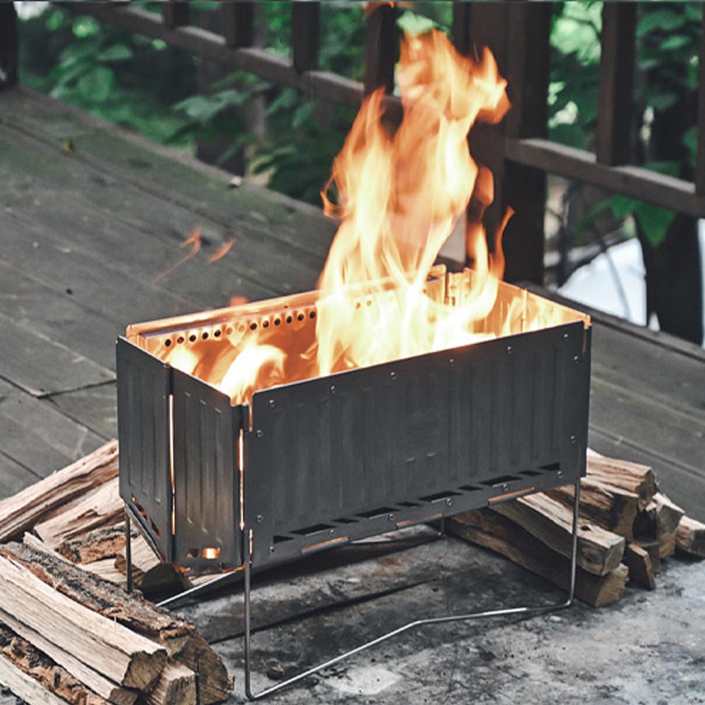 살반 컨테이너 이중연소 캠핑 화로대 BBQ 그릴 불멍 스토브