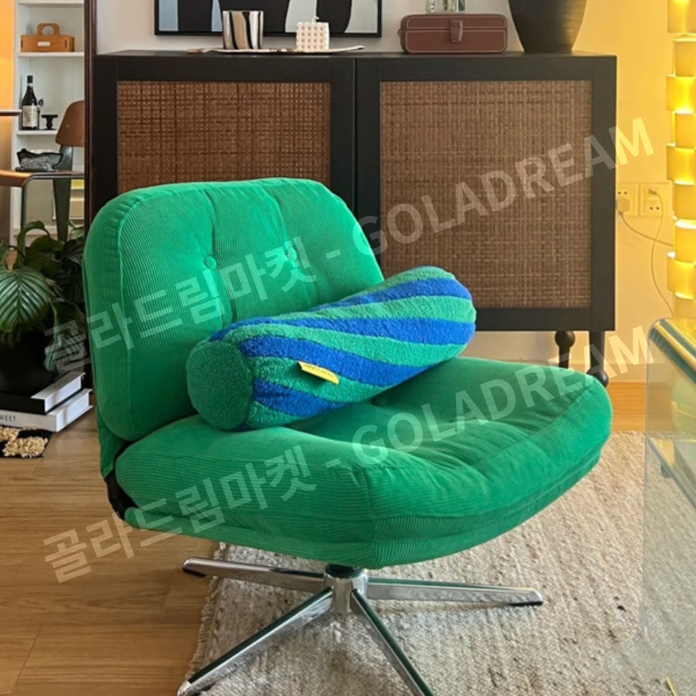 1인 리클라이너 빈티지 회전 디자이너 휴식 라운지체어 블랙 - 상품 이미지