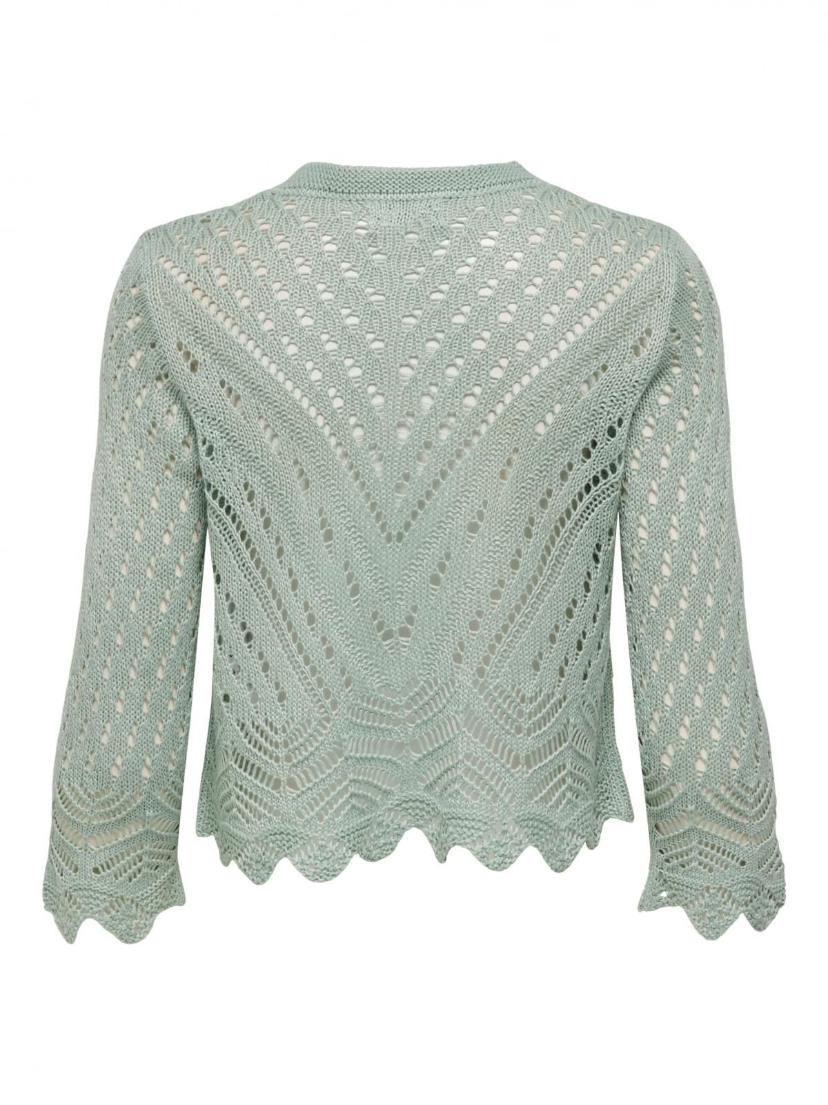 제이디와이 테크니컬 크롭 브이넥 니트 카디건 15184486_1453 GREEN / JADEITE - 상세 이미지 5