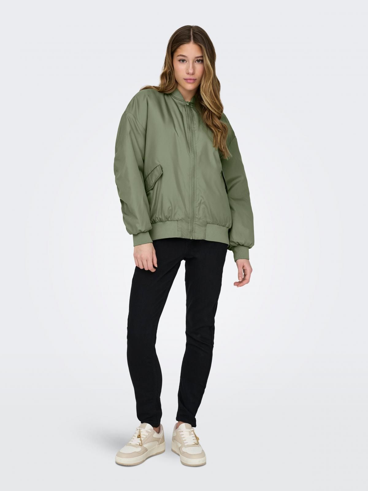 제이디와이 오버핏 테크니컬 봄버 재킷 15317137_1889 GREEN / OIL GREEN - 상세 이미지 5