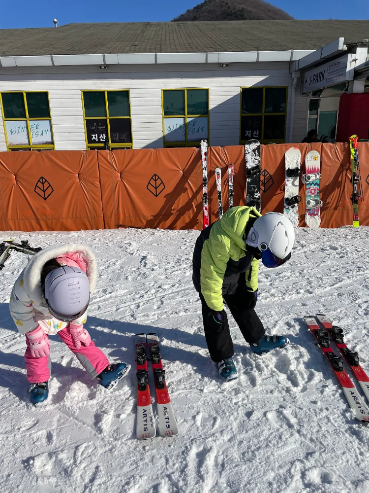 키즈전문 지산리조트 스키강습 유아 초등 어린이 레슨 겨울방학 이천 스키장