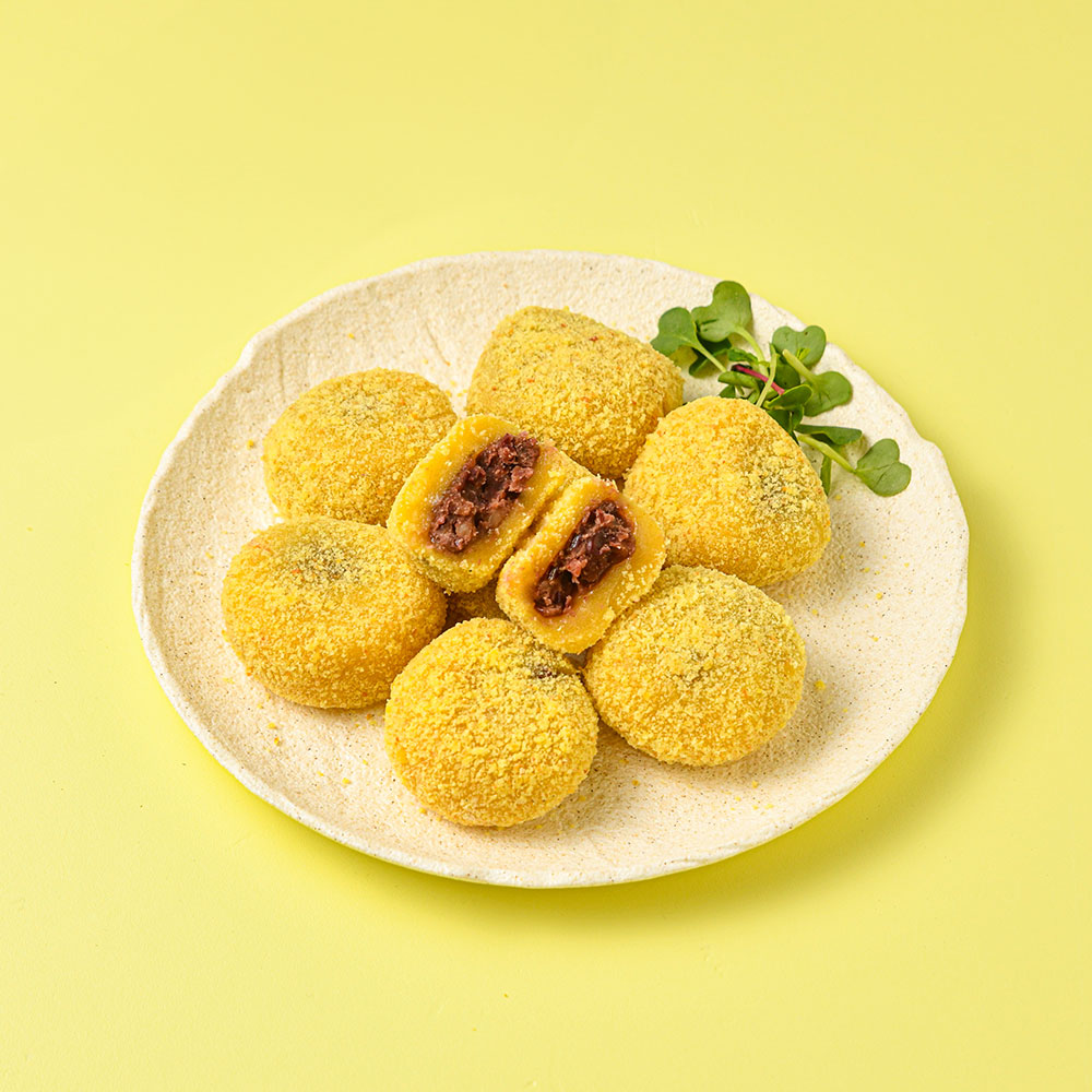 메고지고 호박 찹쌀떡 50g x 8봉 모찌 선물포장 냉동떡 개별포장 - 상품 이미지