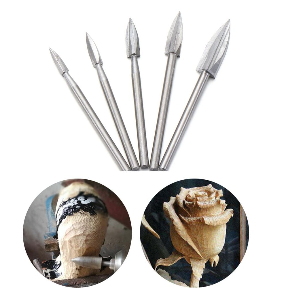 다용도 목공 조각 비트날 5P 4.8mm-3.3mm - 메인 이미지