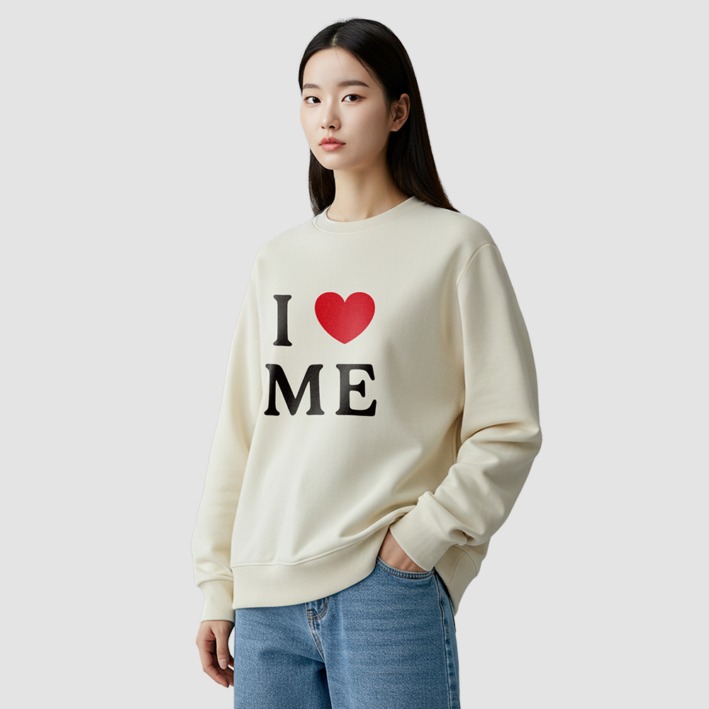 아이러브 맨투맨 후드 티셔츠 기모 아동 주문 제작 단체 소량 이니셜 커스텀 프린팅 교회 - 상세 이미지 4