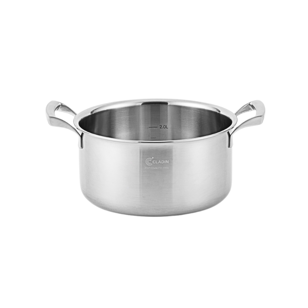 클래딘 인덕션 직화 IH 통5중 316Ti 스텐 티타니아 이연복 양수냄비 20cm - 상세 이미지 3