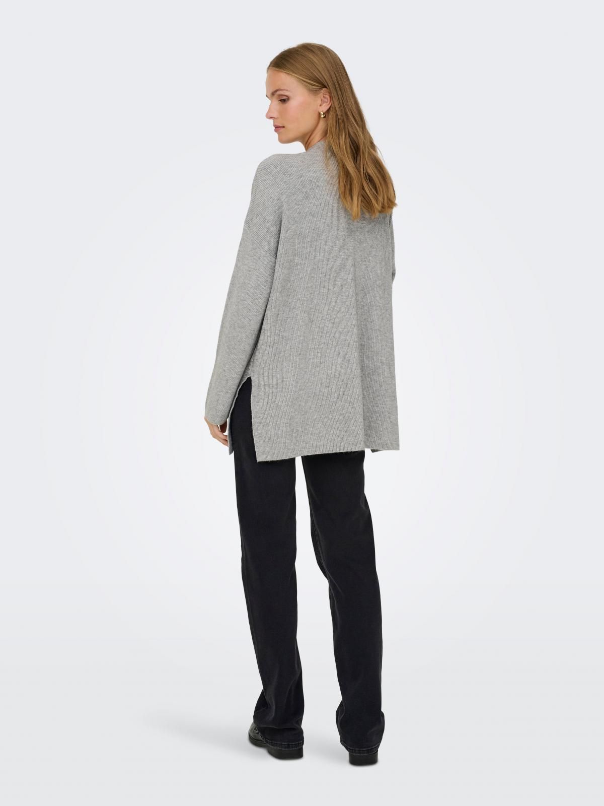 온리 라이트그레이 브이넥 니트 가디건 15351147_2382 GREY / MEDIUM GREY MELANGE - 상세 이미지 3
