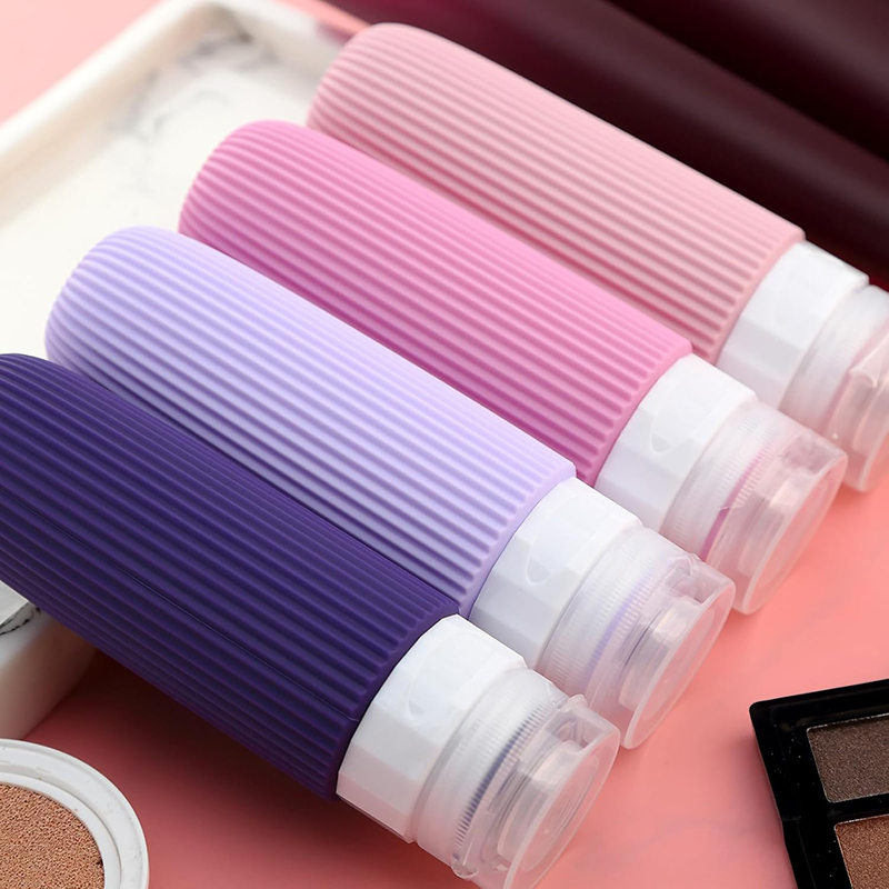 여행용 실리콘 공병 세트 90ml 수영장 소분 휴대용 샴푸통 이미지 6