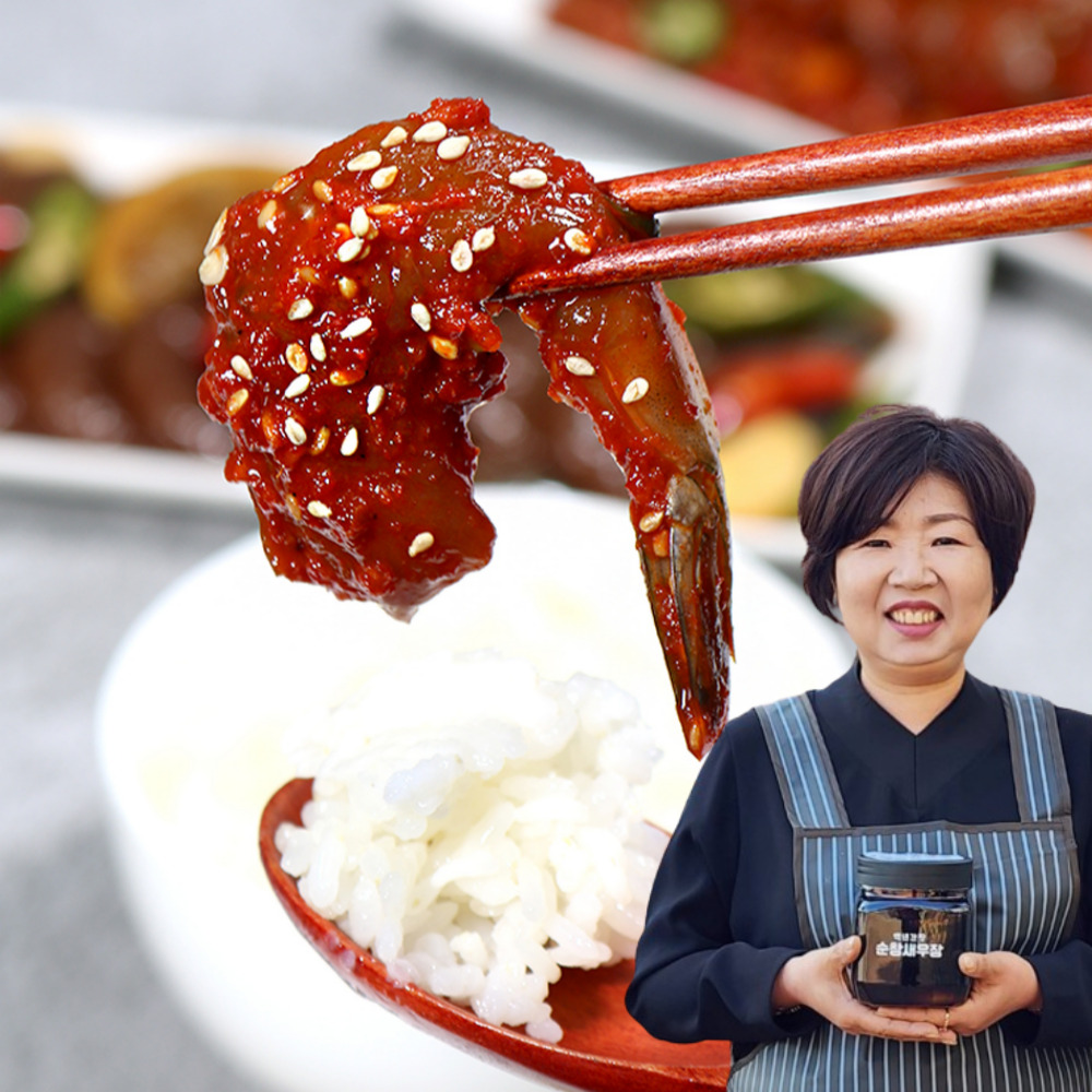 간장새우장 양념 새우장 맛집 깐 새우 특제소스 순창 양념깐새우, 1kg, 1개 - 상품 이미지