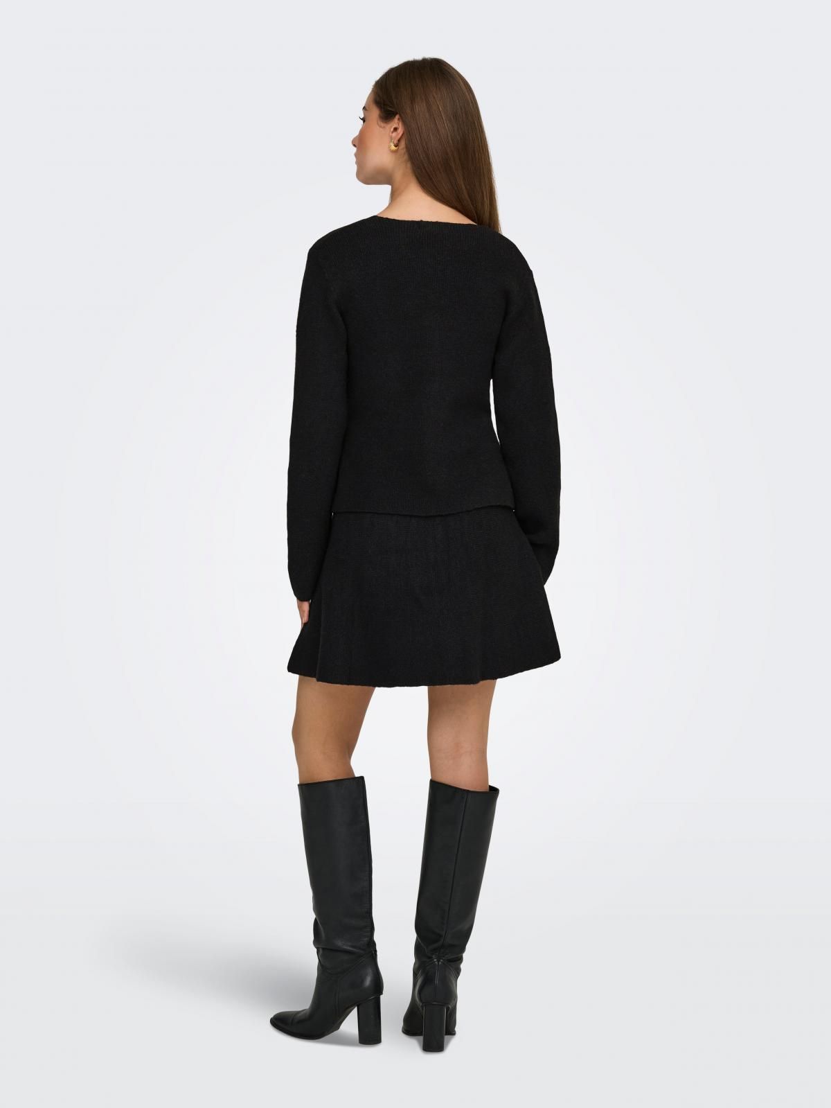 제이디와이 베이직 브이넥 니트 카디건 15351665_2161 BLACK / BLACK - 상세 이미지 3