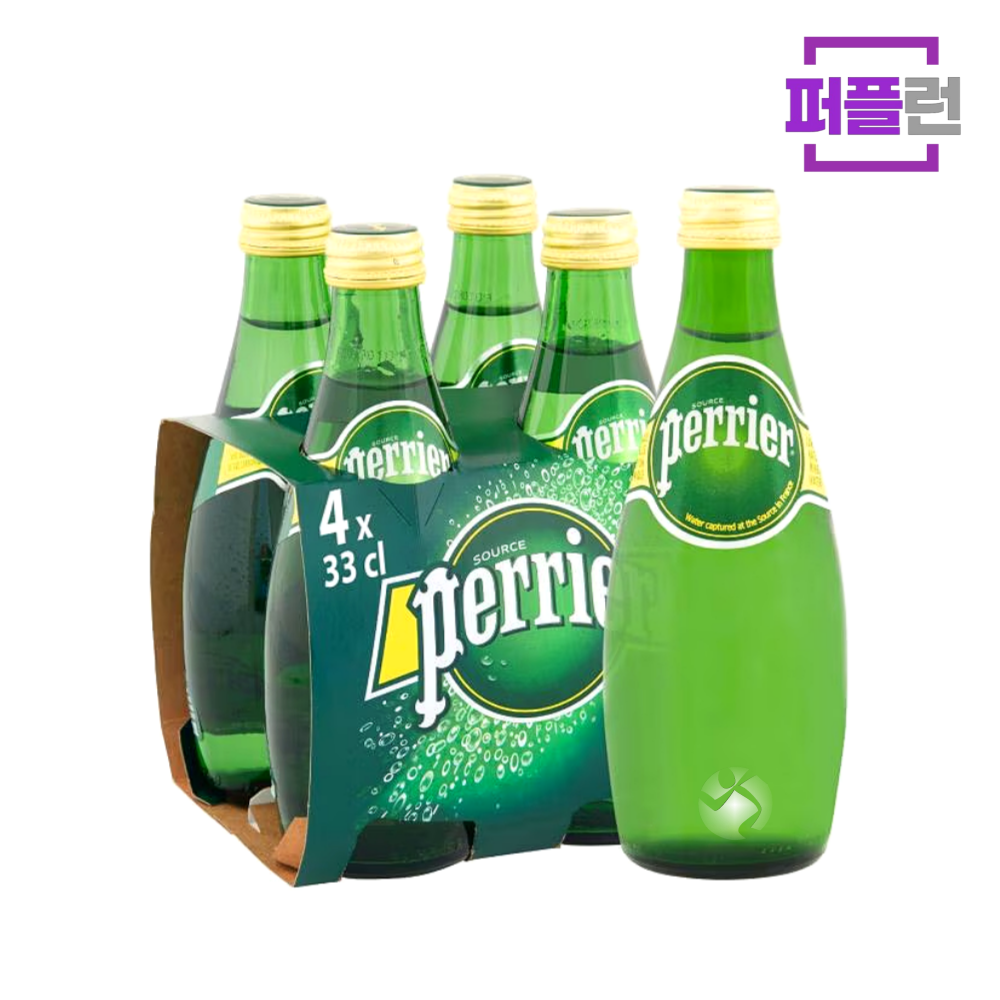 페리에 플레인 탄산수 330ml 4병 프랑스 - 상품 이미지