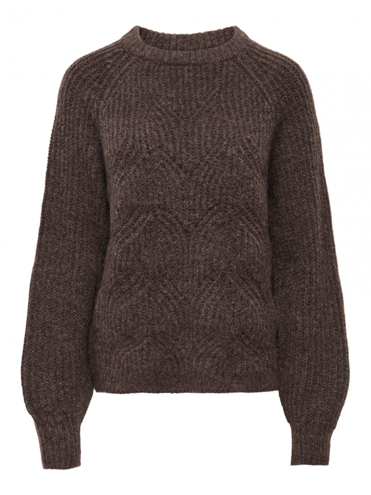 온리 소프트 라운드넥 니트 스웨터 15358569_280_1223563 BROWN / SEAL BROWN - 상세 이미지 4