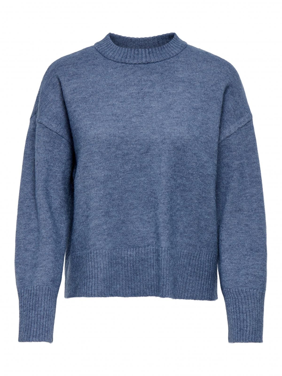온리 테크니컬 소프트 라운드넥 니트 15353196_2081_1201957 BLUE / VINTAGE INDIGO - 상세 이미지 3