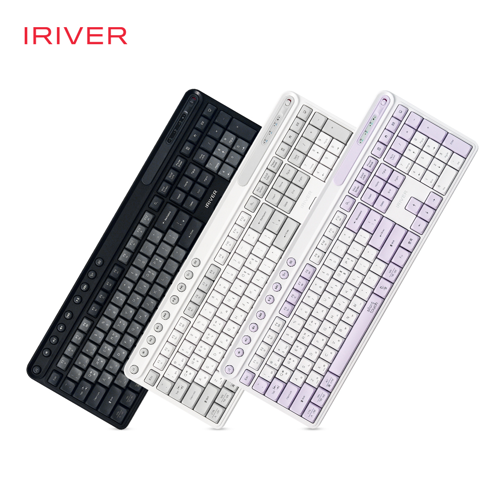 아이리버 MWK601 항균 블루투스 멀티페어링 무소음 무선 키보드 블랙 이미지 2