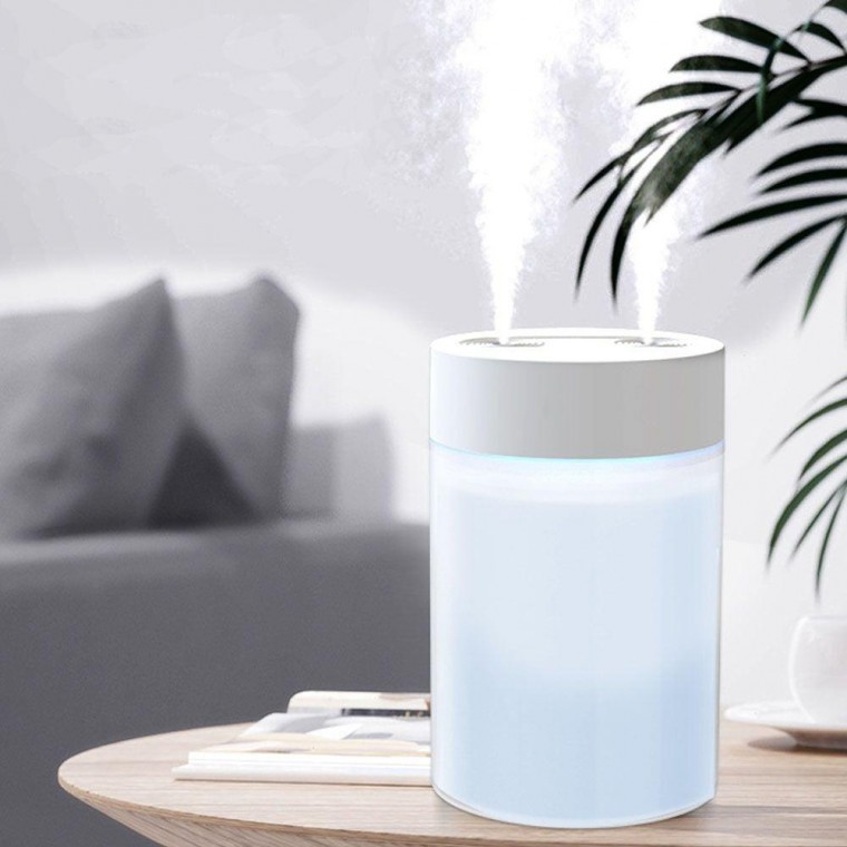 로아 LED 초음파 가습기 USB 사무실 차량용 휴대용 탁상 무드등