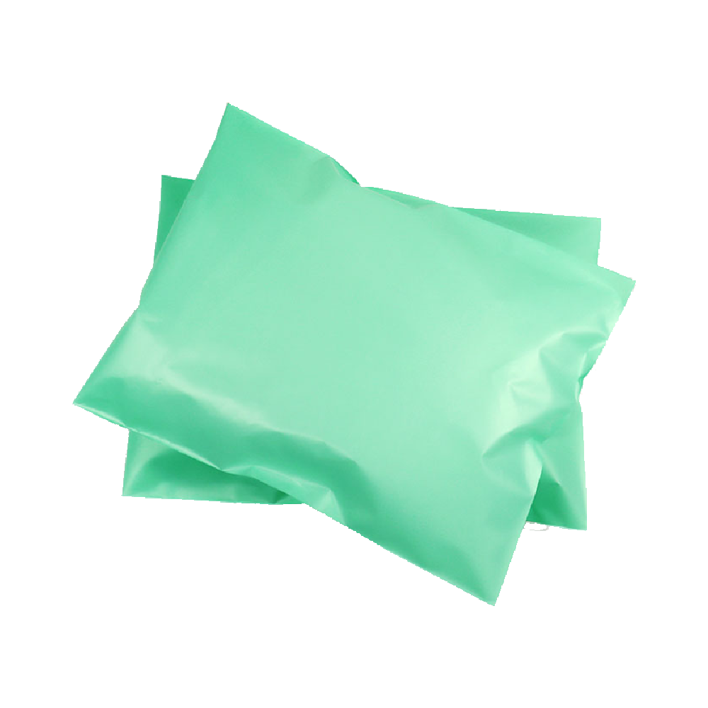 HDPE 택배봉투 비닐재질 접착식 100장, 25x35+4cm, 민트