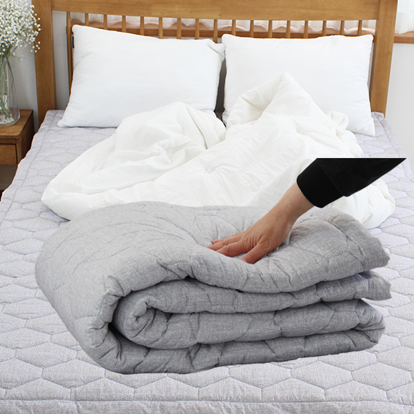 국내생산 전기매트 장판용 베어맘 패드 도톰한 초고밀도 마이크로 원단 침대 패드 싱글 사계절사용 요 이불