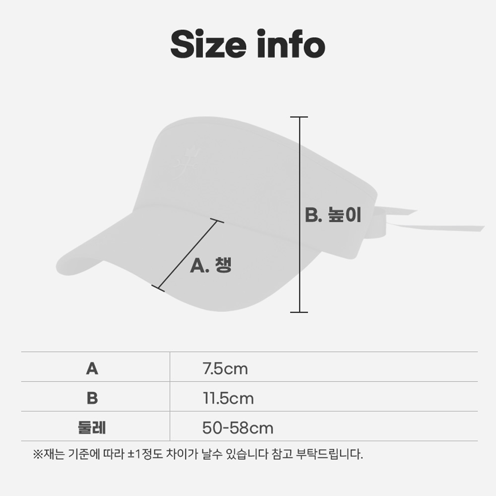 까스텔바작 아르떼 리본 바이저 여성 골프모자 BWDM-GC720 베이지 이미지 6