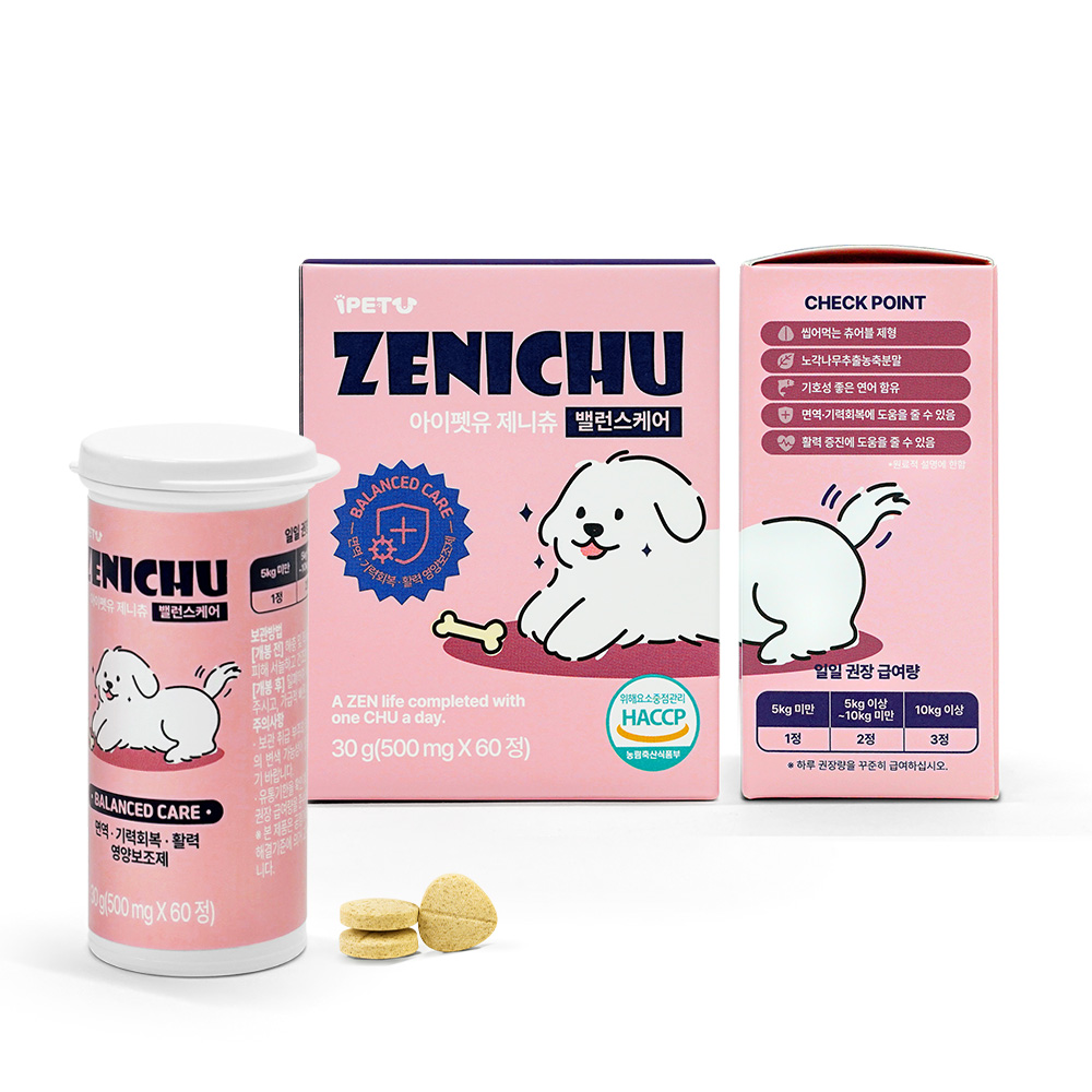 아이펫유 제니츄 관절케어 강아지 관절 영양제 노견 슬개골 면역+영양, 30g, 1개 - 상품 이미지