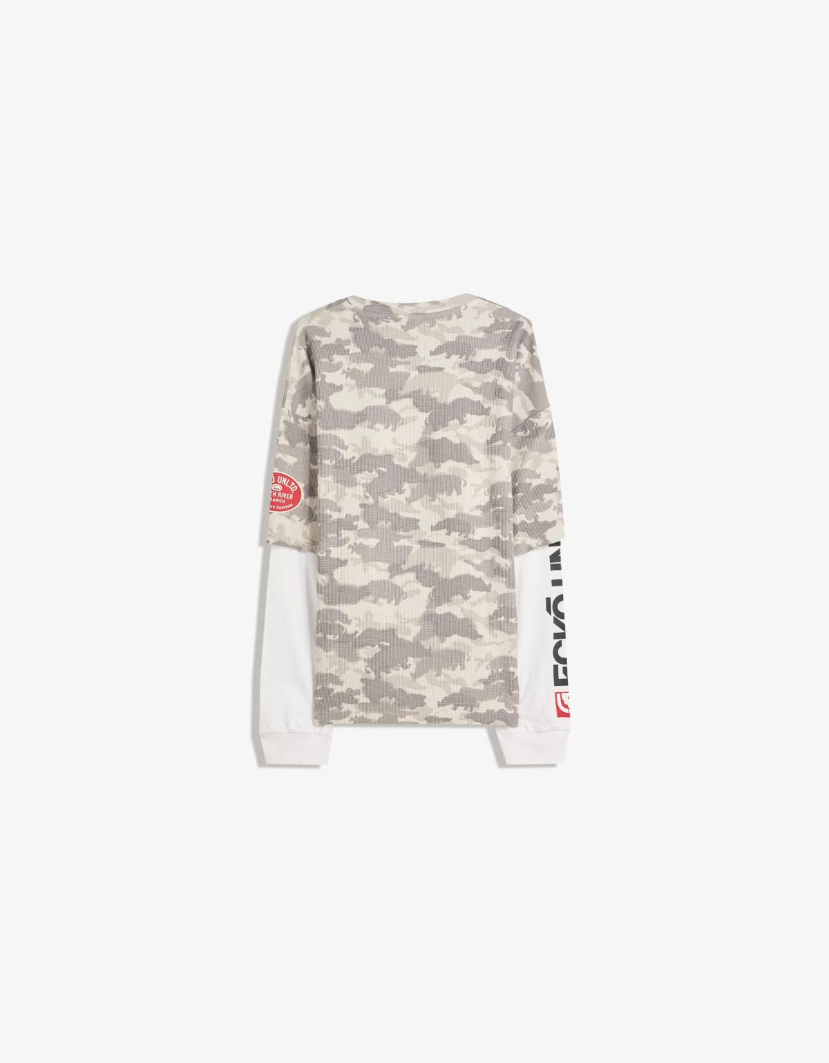 버쉬카 Ecko Unltd 카모플라주 레이어드 긴팔 티셔츠 8052/443 GREEN - 상세 이미지 3