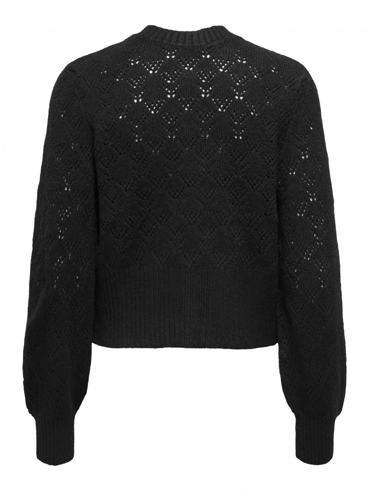 제이디와이 트렌디 라운드넥 니트 버튼 카디건 15355619_2161 BLACK / BLACK - 상세 이미지 4