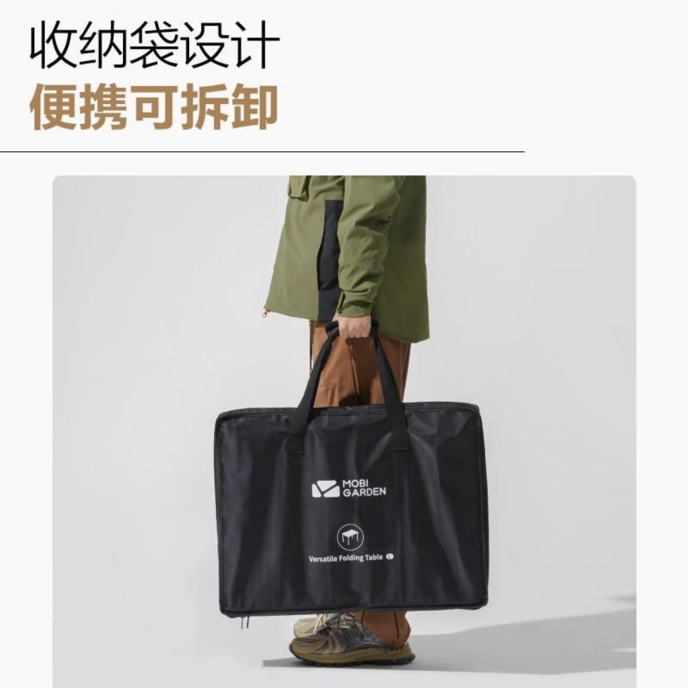 캠핑 의자 파라솔 테이블 안정적인 프레임 스테인레스 접이식 다용도 접이식 테이블 L - 상품 이미지