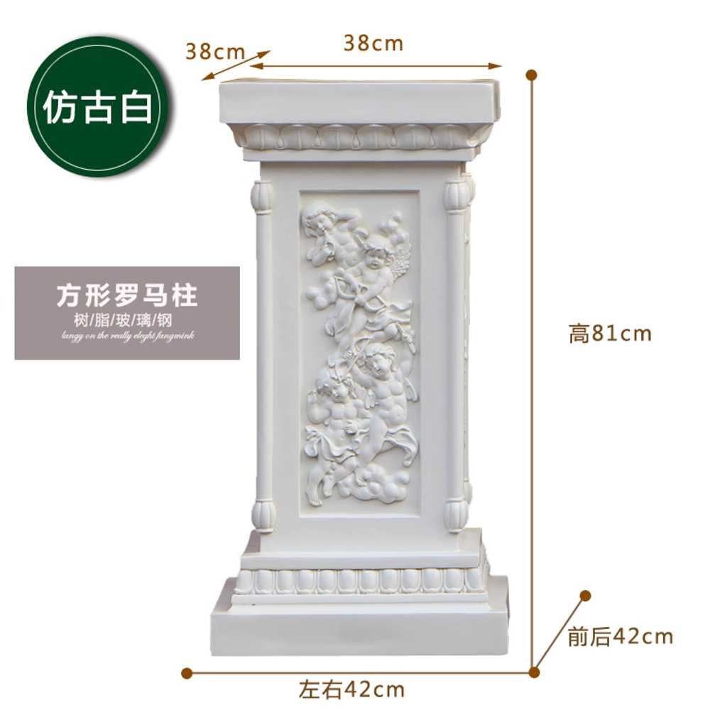 유럽 조각상 받침대 데코 소품 동상 오브제 꾸미기 25cm - 상세 이미지 2