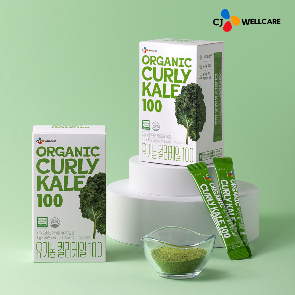CJ웰케어 유기농 컬리케일 100 (1포당 1g) 30포, 2개
