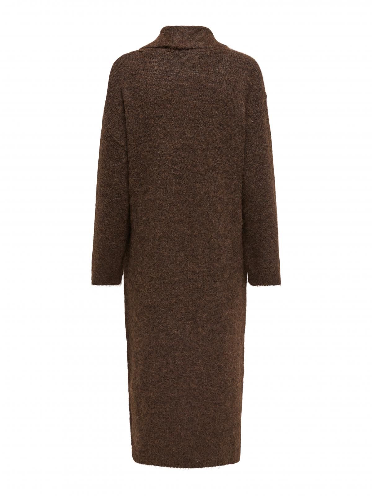 온리 롱 브라운 니트 브이넥 가디건 15350973_280 BROWN / SEAL BROWN - 상세 이미지 4