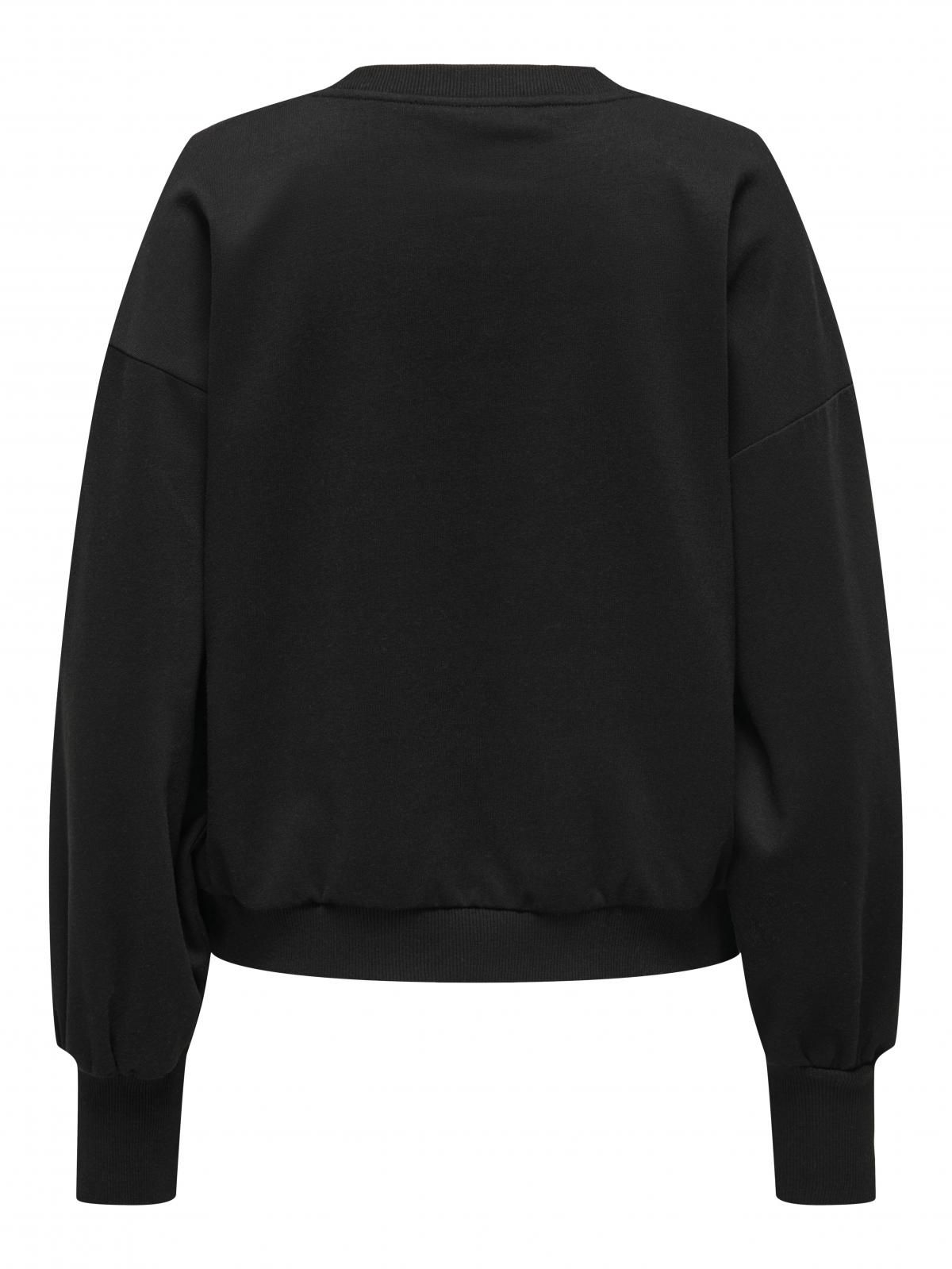 온리 테크니컬 플라워 디테일 블랙 맨투맨 15363824_2161_1249452 BLACK / BLACK - 상세 이미지 4
