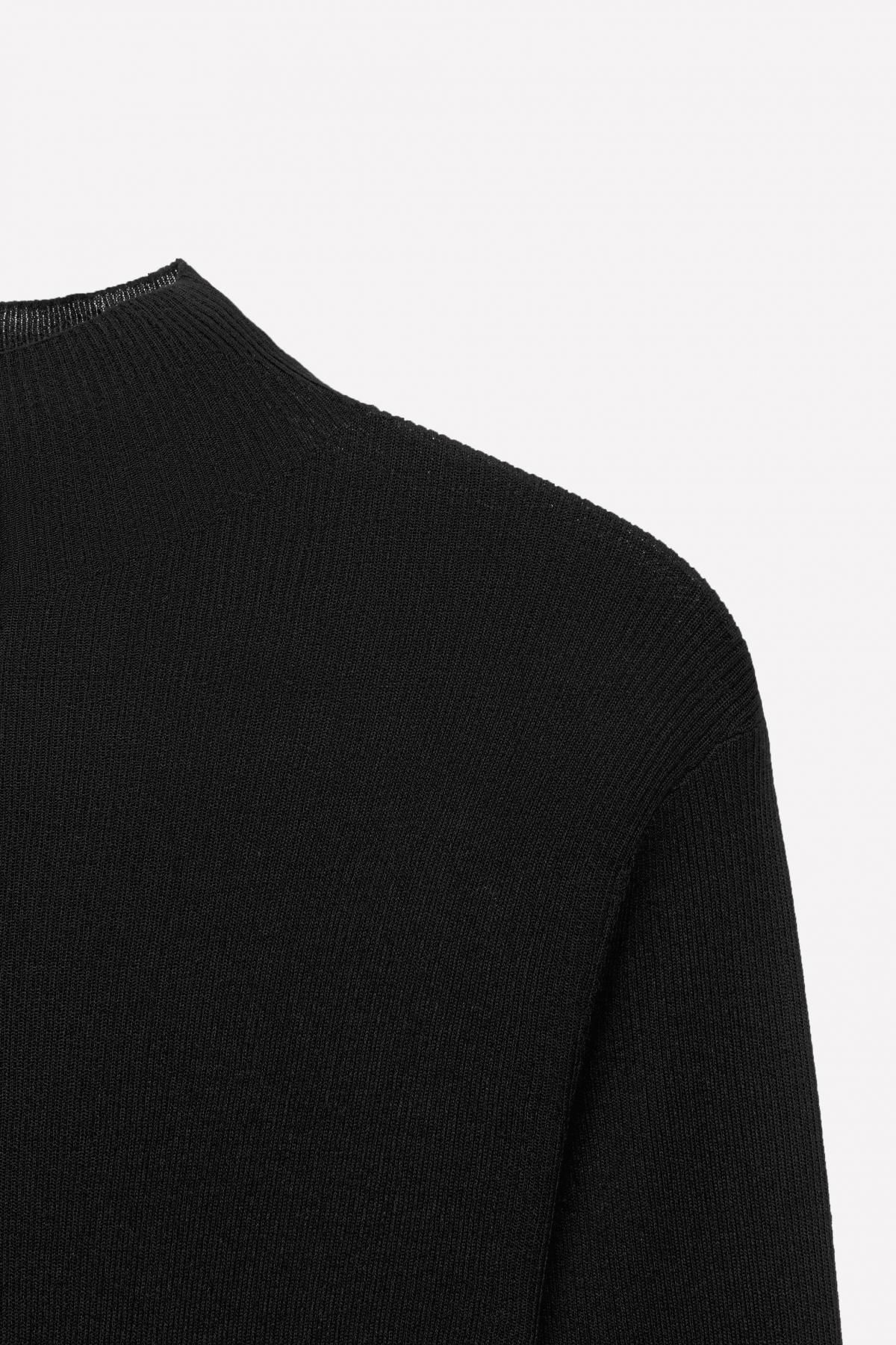 자라 골지 니트 스웨터 X 루도빅 드 생 세르냉 9598/361 BLACK - 상세 이미지 5
