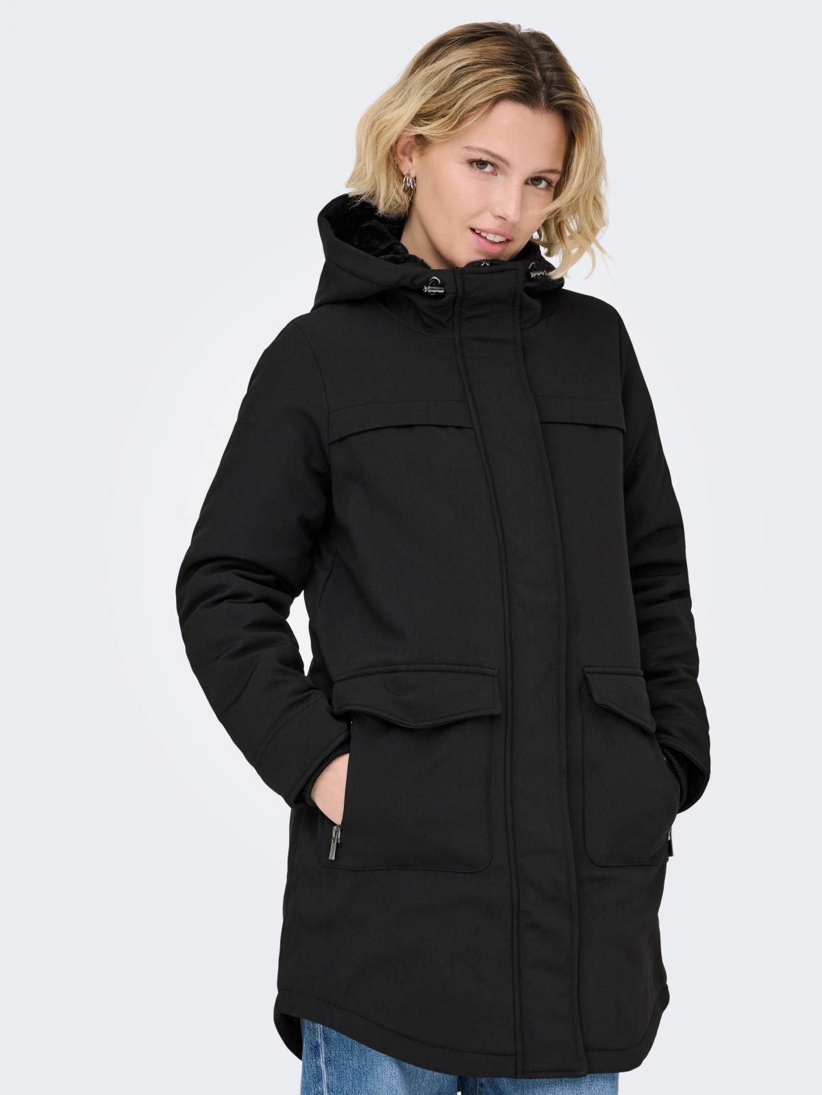 온리 테크니컬 경량 블랙 숏패딩 15192522_2161 BLACK / BLACK - 상품 이미지