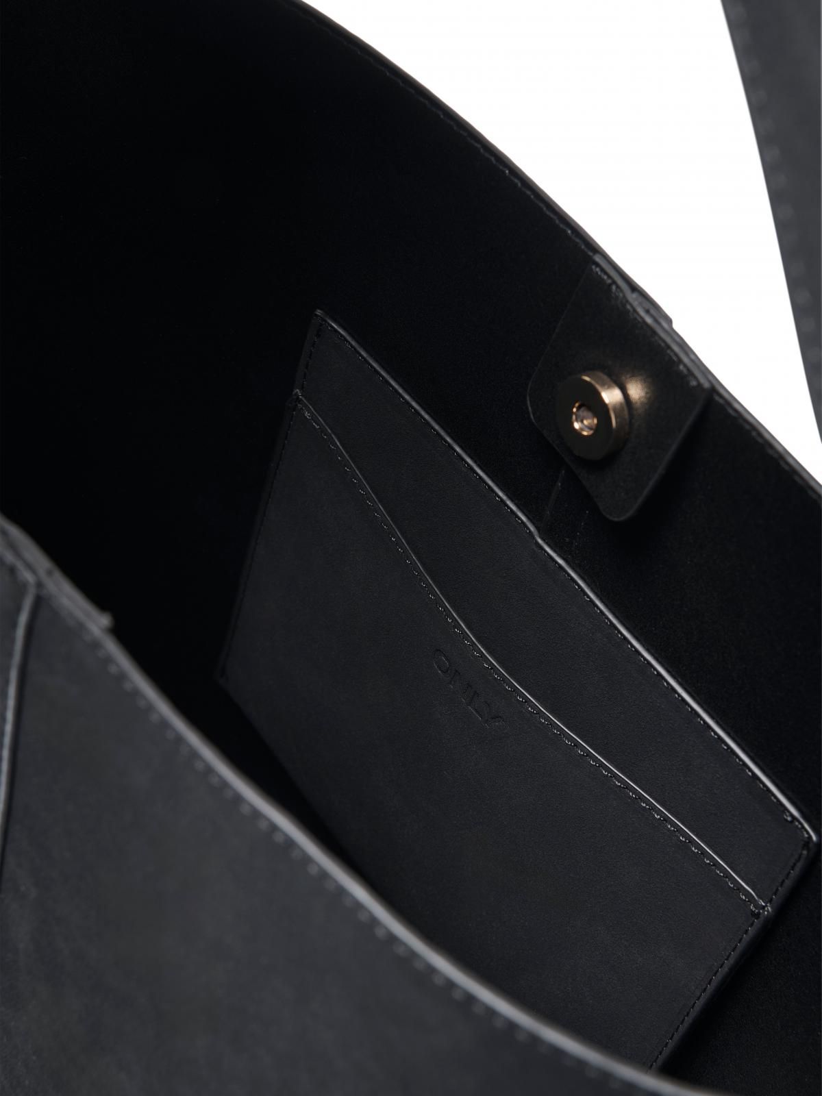 온리 베이직 버킷 쇼퍼백 15359698_2161_1226211 BLACK / BLACK - 상세 이미지 2