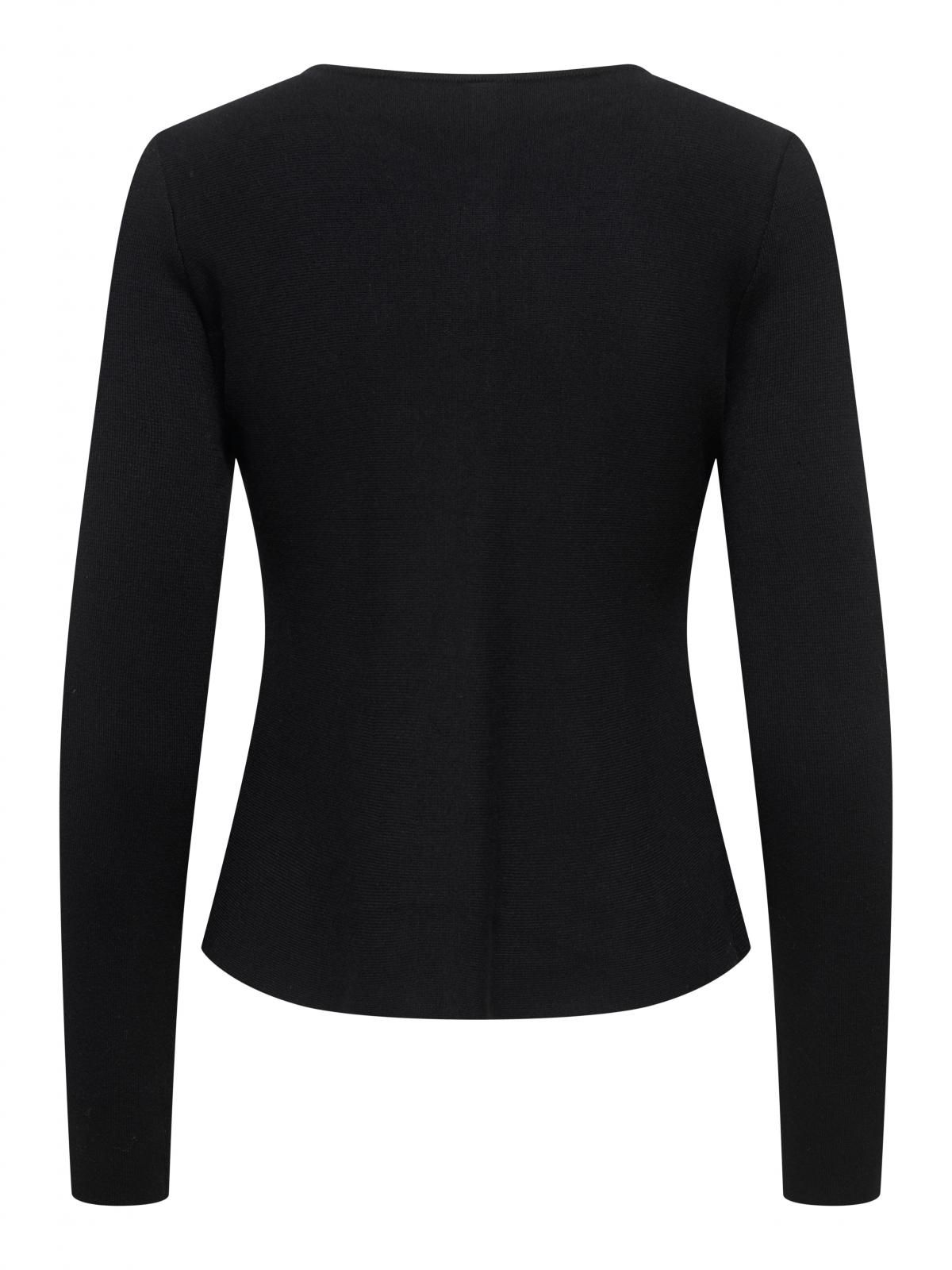 온리 테크니컬 라운드넥 버튼 카디건 블랙 15364267_2161_1237856 BLACK / BLACK - 상세 이미지 4