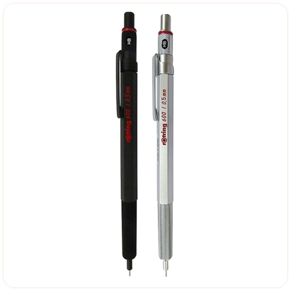 로트링 600샤프 메탈바디 0.5mm 실버 1개 - 메인 이미지