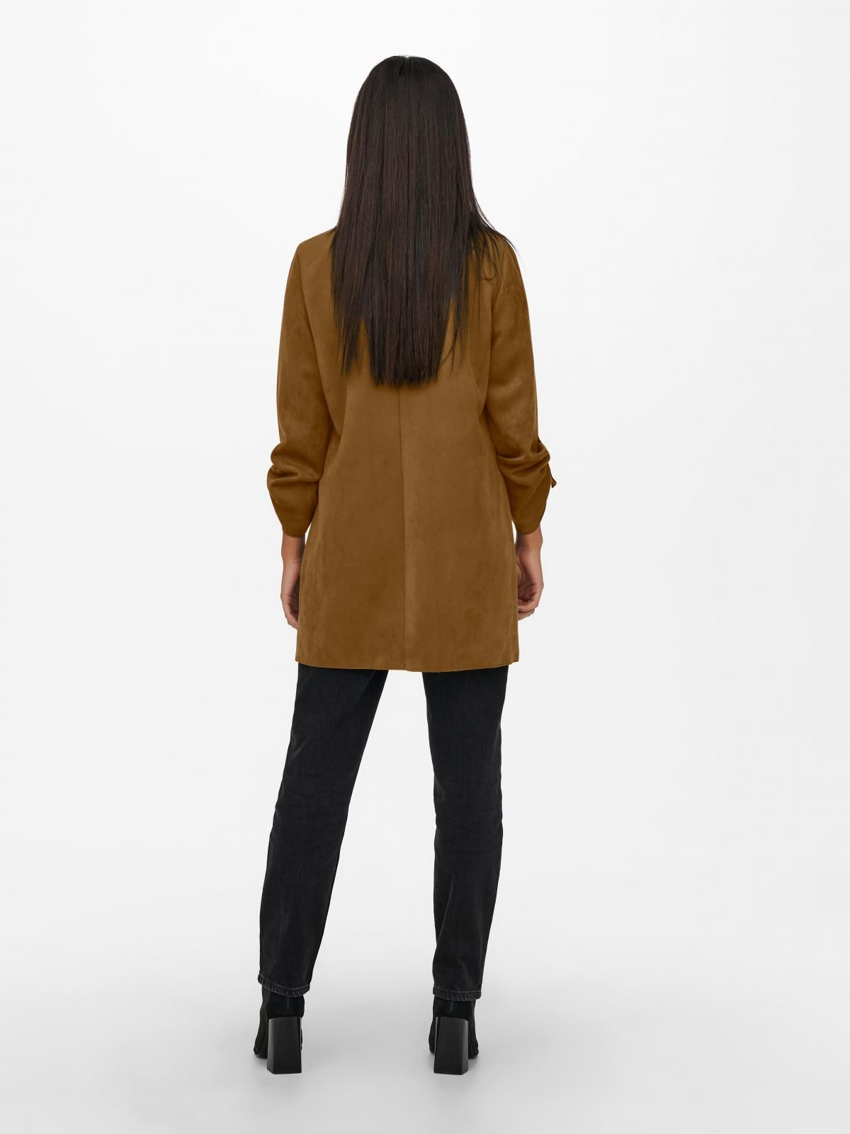 온리 테일러드 브라운 롱코트 15179864_409 BROWN / COGNAC - 상세 이미지 2