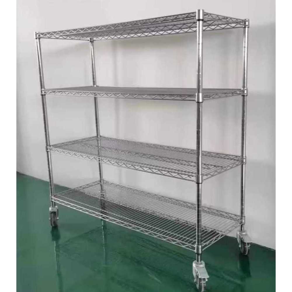 스텐 팬트리 선반장 수납 철제 슬림 다용도 와이드 90x35cm - 상품 이미지
