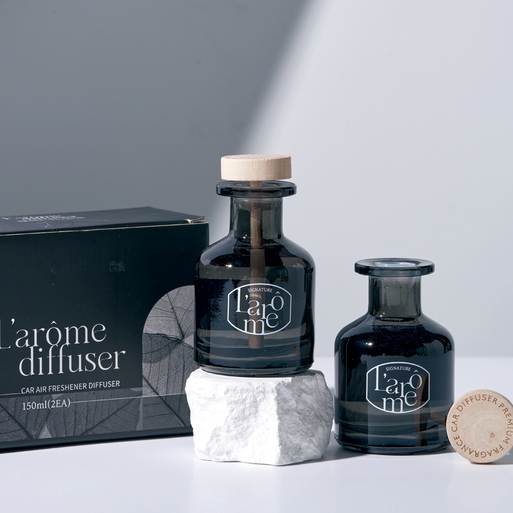 라홈 차량용 방향제 자동차 디퓨저 새차 냄새 양재동꽃시장, 150ml, 2개