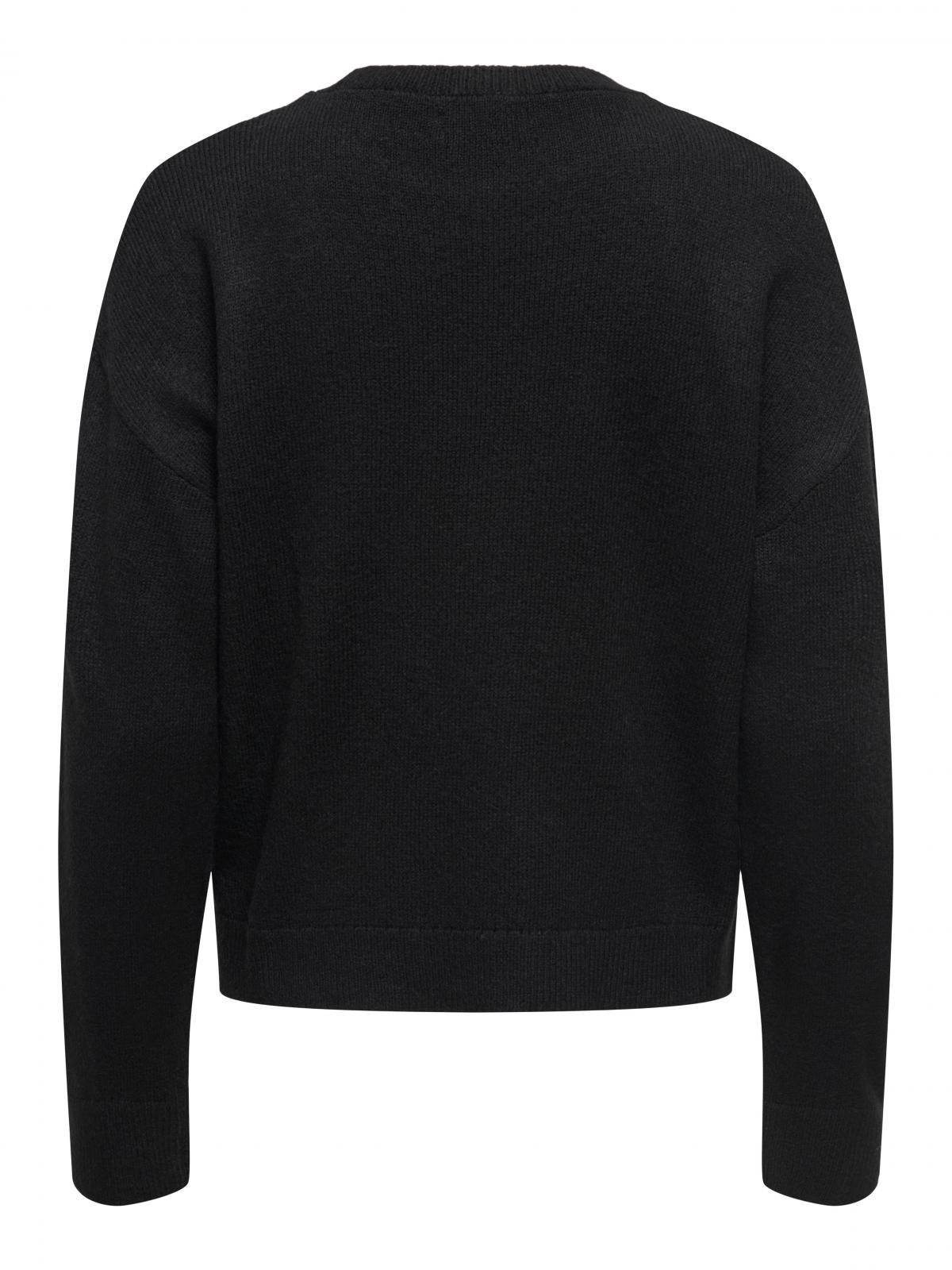 제이디와이 러블리 하트 라운드넥 니트 풀오버 15357579_2161_1237168 BLACK / BLACK - 상세 이미지 4