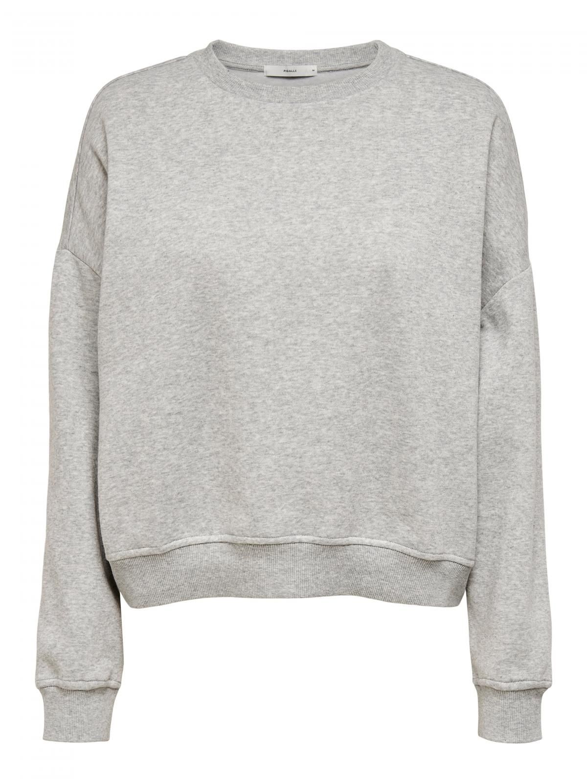 온리 그레이 베이직 루즈핏 라운드넥 맨투맨 15243380_2381 GREY / LIGHT GREY MELANGE - 상세 이미지 3