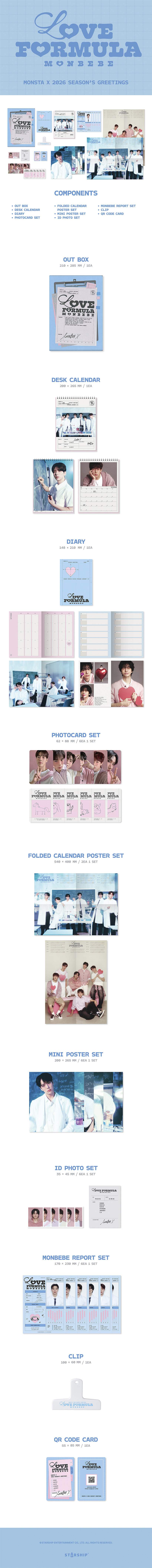MONSTA X 2026 Season's Greetings — LOVE FORMULA MONBEBE