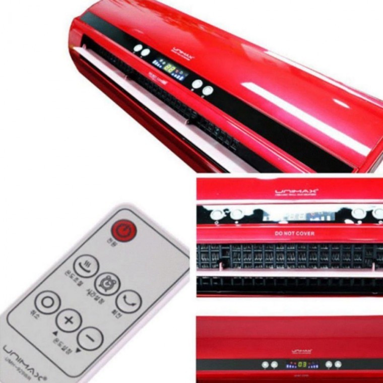 사무실 가정용 전기 히터 벽걸이 세라믹 리모컨 온풍기 - 상품 이미지