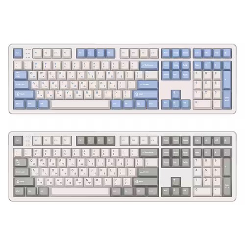 앱코 AR108G 원토글 노니드 무브 알루미늄 3모드 기계식 키보드 더스티 블루, 개구리축 - 상세 이미지 4