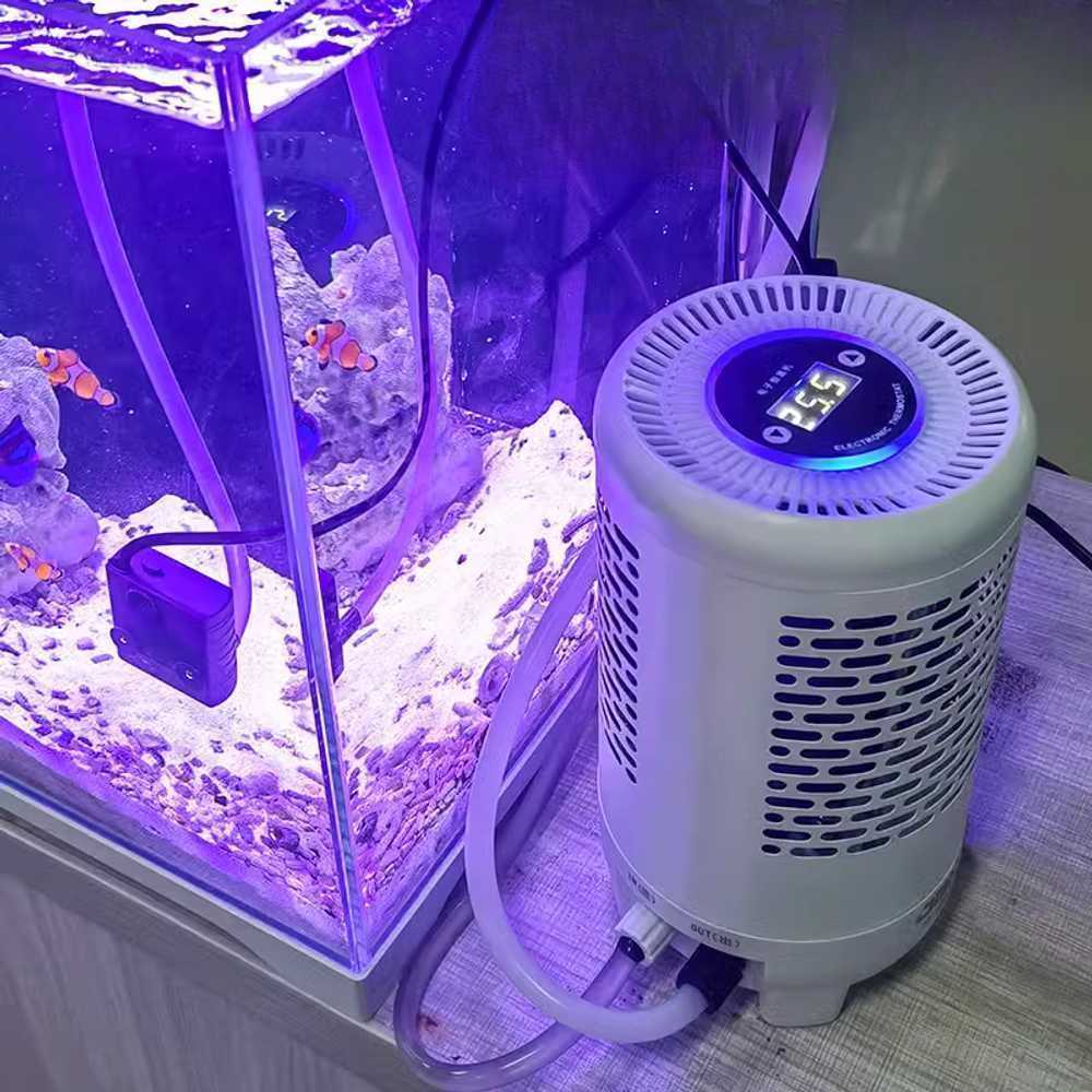 어항 수조 냉각기 수온 유지용 자동 온도 제어기 100W 펌프 (최대 30L) - 상품 이미지