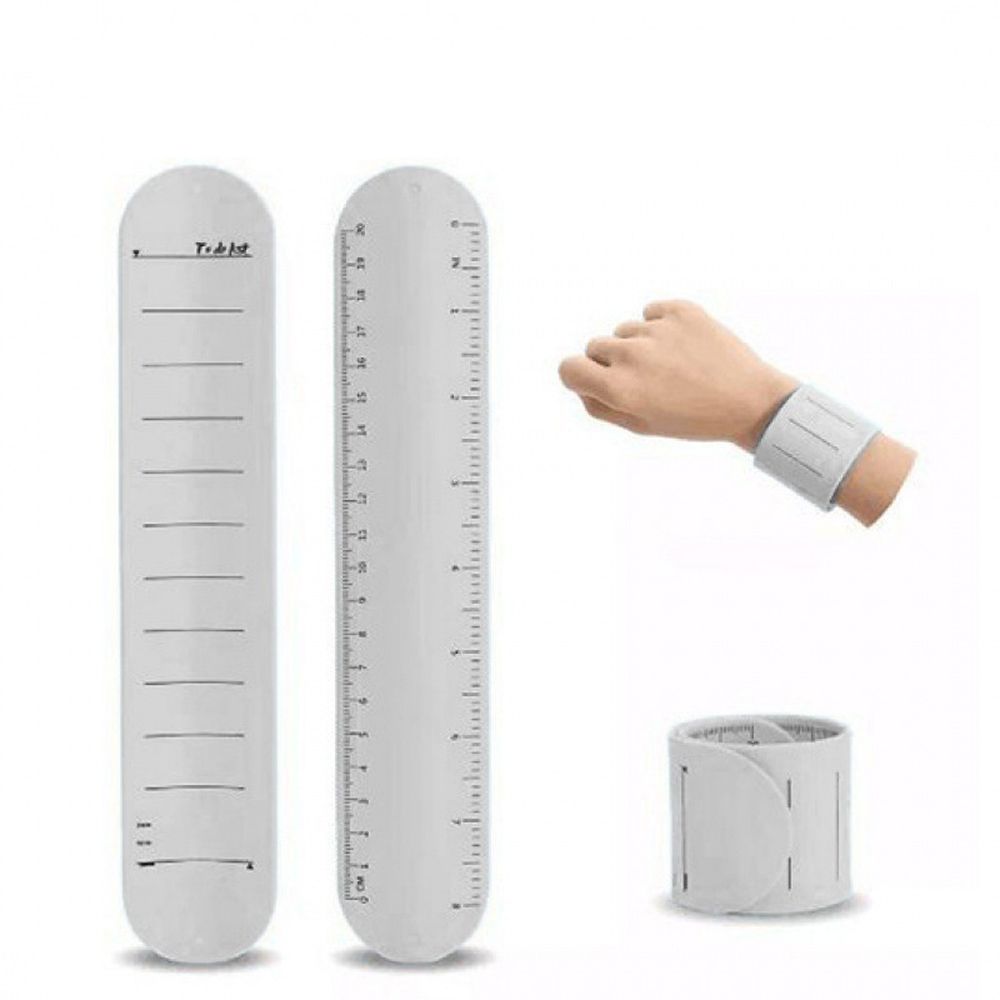간편한 손목 메모 팔찌 재사용 간호사 학생 지우개 메모지 밴드 슬림형 방수 실리콘 - 상세 이미지 2