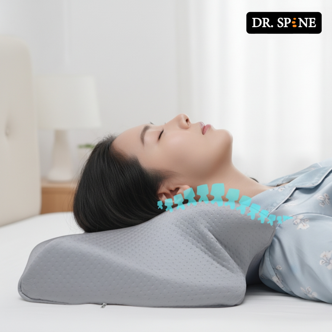 닥터스파인 경추베개 거북목 일자목 목디스크 옆으로자는 옆잠 코골이 숙면 배게 S