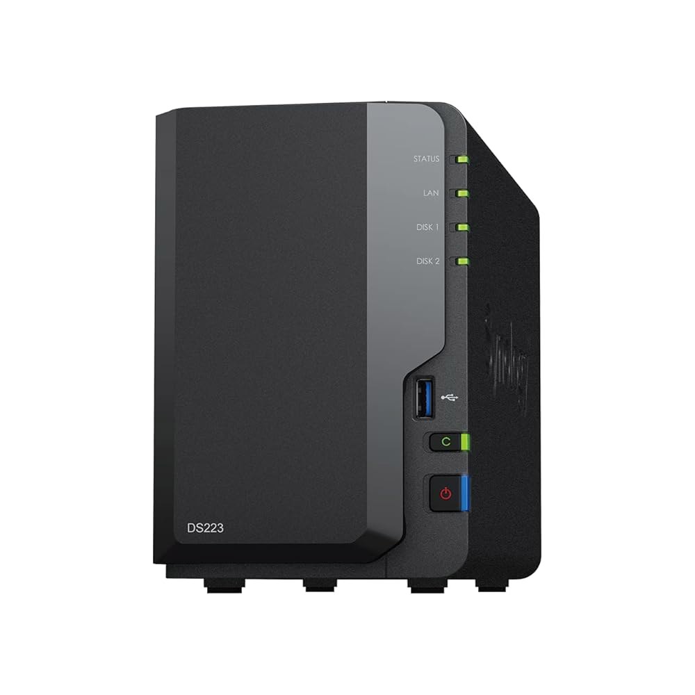 Synology 2-Bay NAS DS223(디스크리스) DS223 2-bay; 2GB DDR4 - 상품 이미지